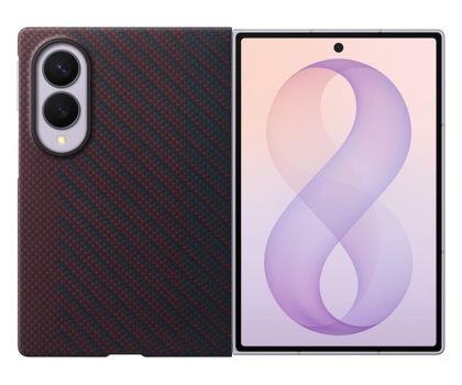 Etui do telefonów Samsung Carbon Magnet do Fold 8 czerwony